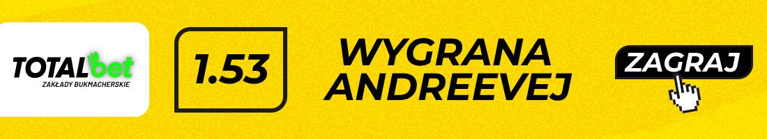 Tauson Andreeva typy bukmacherskie (wygrana Andreevej)