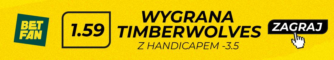 Timberwolves Bucks typy bukmacherskie (wygrana Timberwolves z handicapem -3.5)