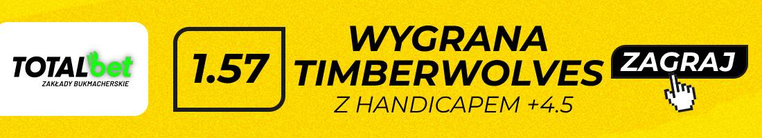 Timberwolves Rockets typy bukmacherskie (wygrana Timberwolves z handicapem +4.5)