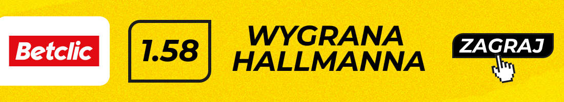 Typy bukmacherskie - Hallmann - Załęcki - wygrana Hallmanna