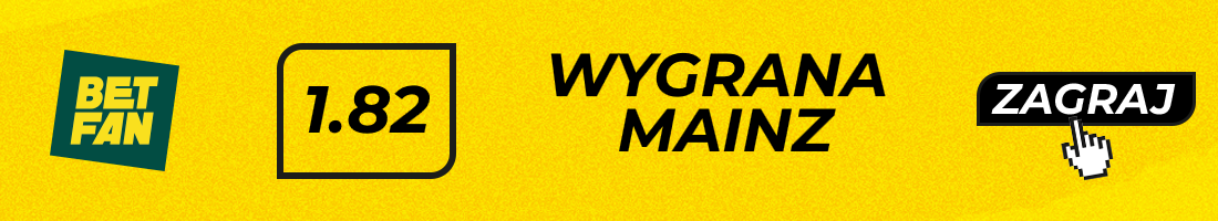 Typy bukmacherskie - Mainz - ST. Pauli - wygrana mainz