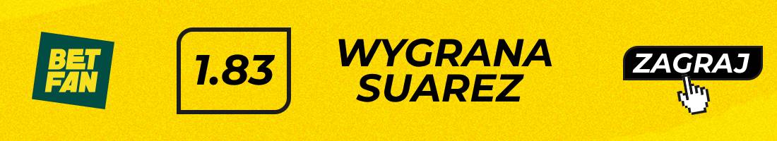 Weili Suarez typy bukmacherskie (wygrana Suarez)