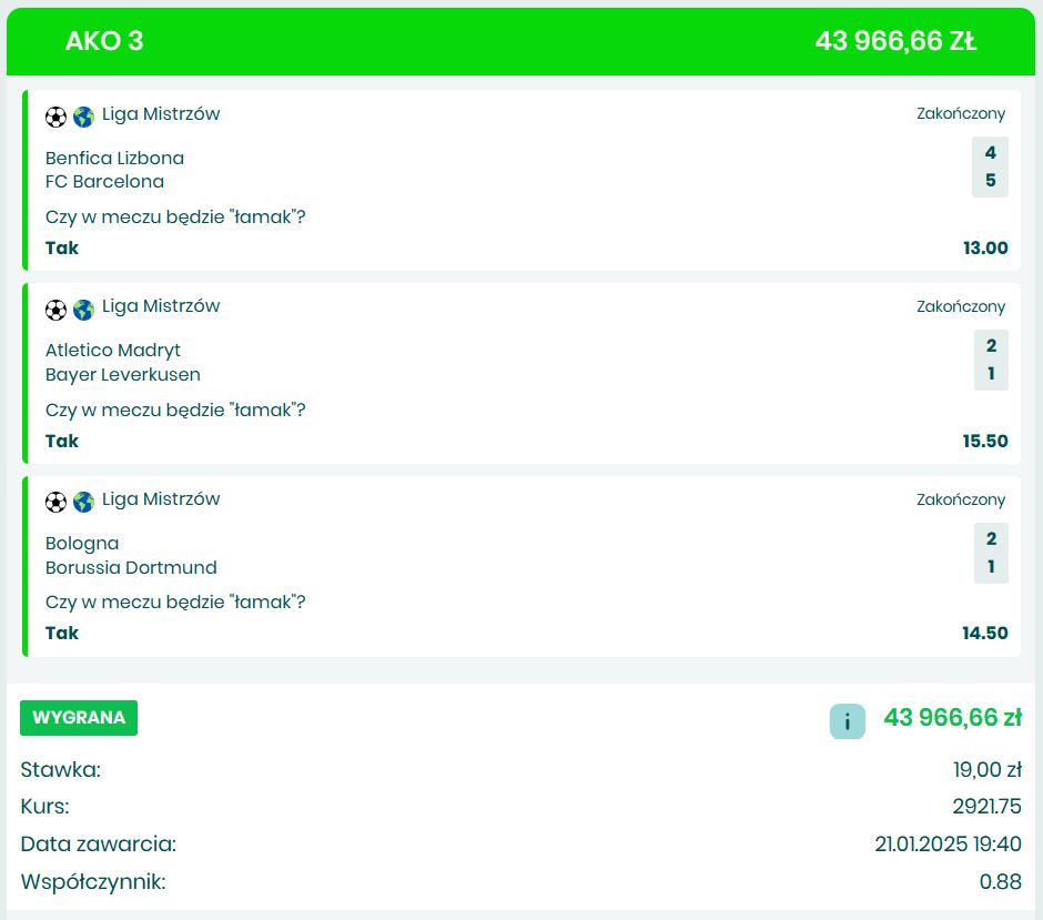 kupon 3 styczeń 2025