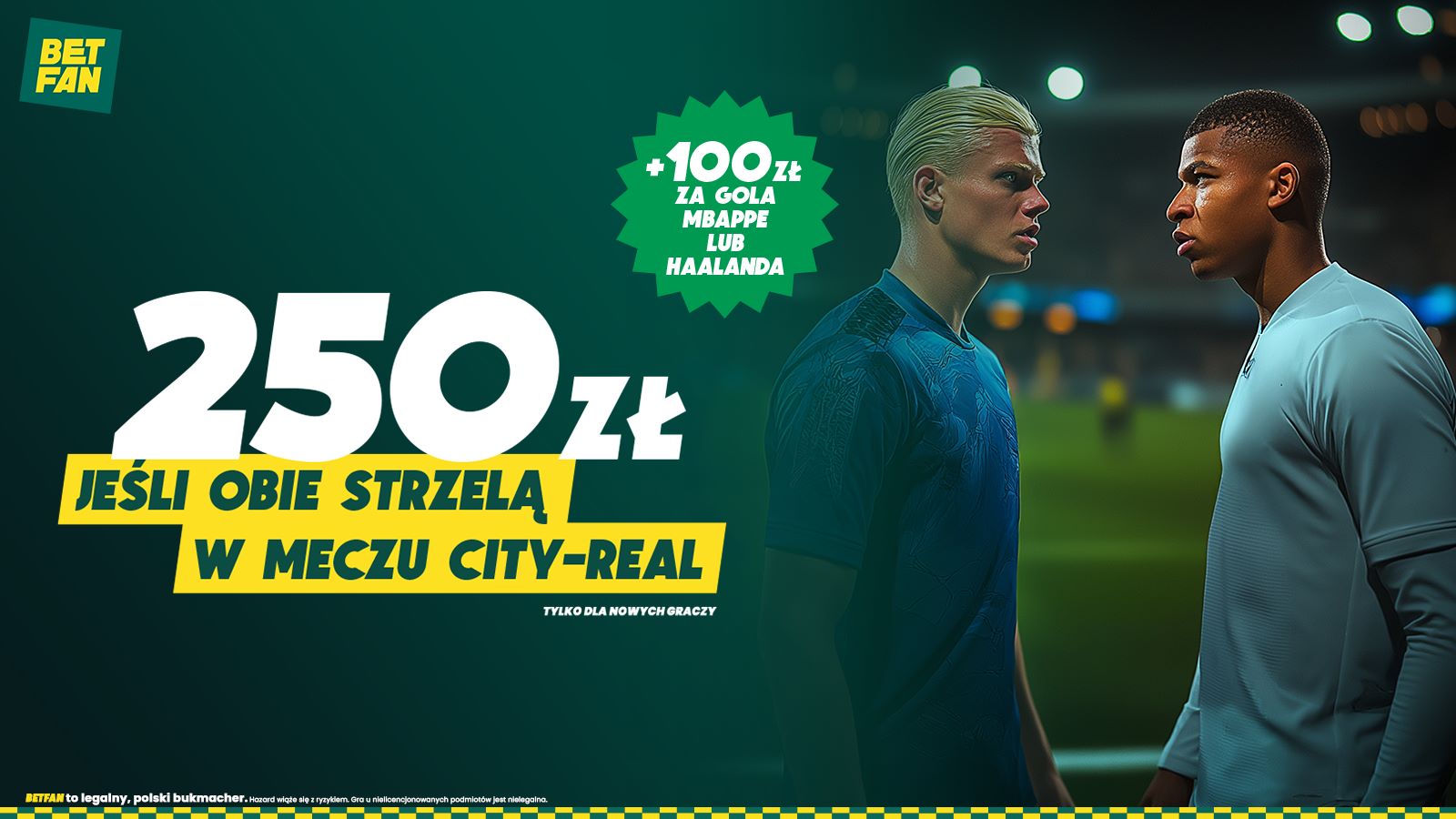 Promocja bukmacherska Manchester City - Real Madryt