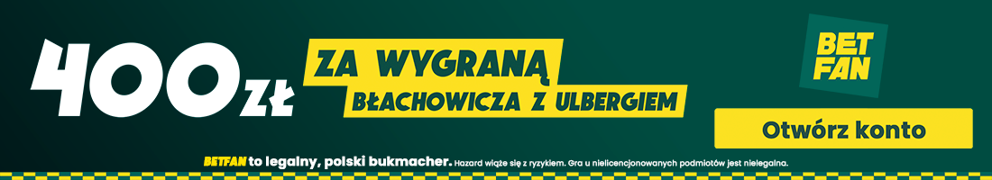 Promocja bukmacherska Błachowicz Ulberg baner