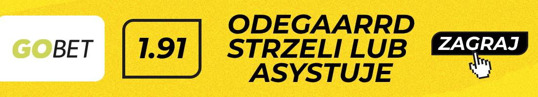 Arsenal PSV typy bukmacherskie (Odegaard strzeli lub asystuje)