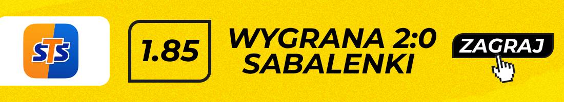 Aryna Sabalenka Pegula typy bukmacherskie (wygrana Sabalenki 2:0)