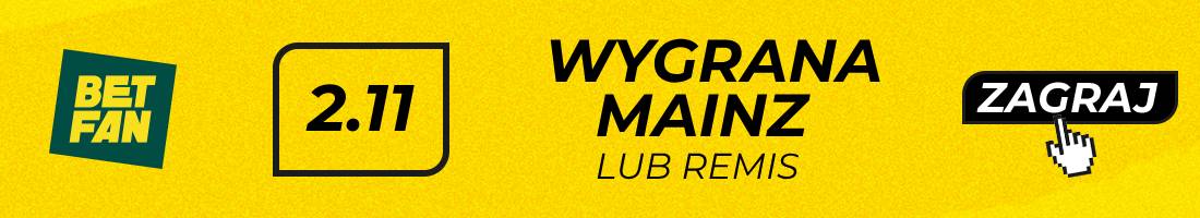 Borussia Dortmund Mainz typy bukmacherskie (wygrana Mainz lub remis)