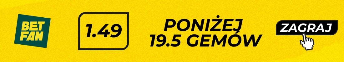 Eala Świątek typy bukmacherskie (poniżej 19.5 gemów)