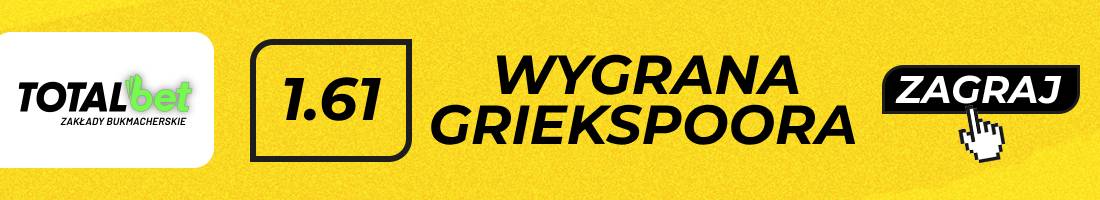 Griekspoor Perricard typy bukmacherskie (wygrana Griekspoora)