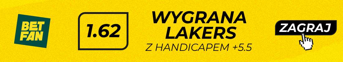 Lakers Bucks typy bukmacherskie (wygrana Lakers z handicapem +5.5)