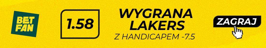 Lakers Bulls typy bukmacherskie (wygrana Lakers z handicapem -7.5)
