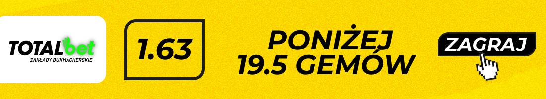 Mertens Świątek typy bukmacherskie (poniżej 19.5 gemów)