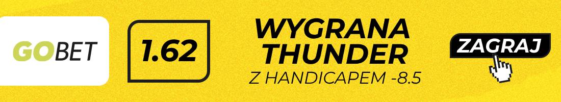 OKC Rockets typy bukmacherskie (wygrana OKC z handicapem -8.5)