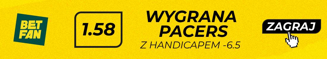 Pacers Nets typy bukmacherskie (wygrana Pacers z handicapem -6.5)