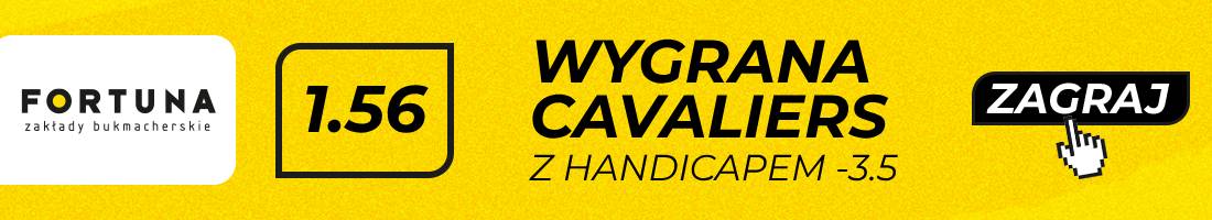 Pistons Cavaliers typy bukmacherskie (wygrana Cavaliers z handicapem -3.5)