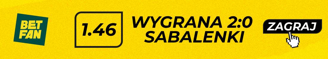 Sabalenka Paolini typy bukmacherskie (wygrana 2:0 Sabalenki)