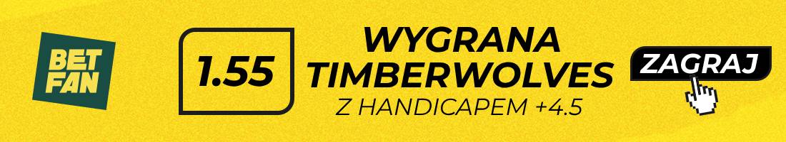 Suns Timberwolves typy bukmacherskie (wygrana Timberwolves z handicapem +4.5)