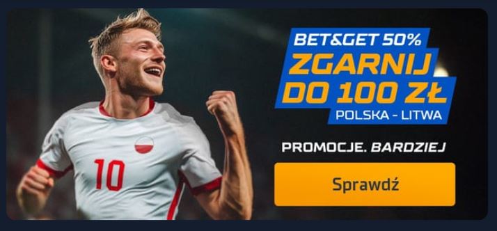 promocja bukmacherska sts Polska - Litwa