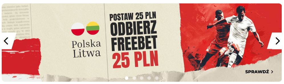 fuksiarz promocja bukmacherska 21.03 Polska - Litwa