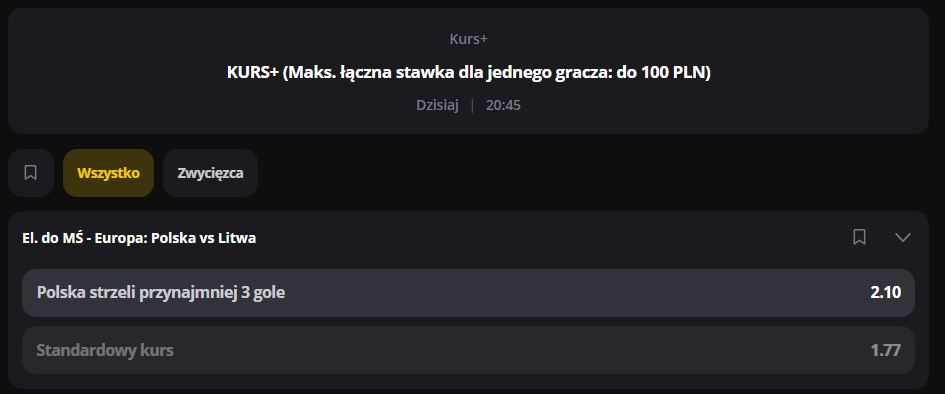 lvbet promocja bukmacherksa polska - litwa 21.03
