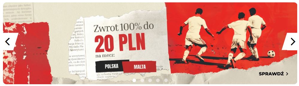 Polska - Malta promocja bukmacherska 24.03 Fuksiarz