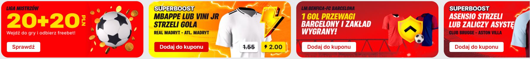 superbet promocje bukmacherskie 04.03 Liga Mistrzów