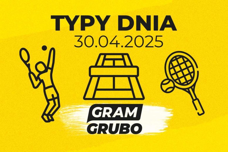 Typy bukmacherskie Gram Grubo na 30.04. Dimitrov, Draper, Musetti