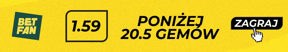 Fręch Pegula typy bukmacherskie (poniżej 20.5 gemów)