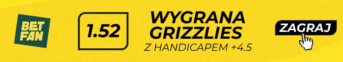 Grizzlies Timberwolves typy bukmacherskie (wygrana Grizzlies z handicapem +4.5)