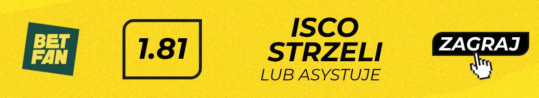 Jagiellonia Betis typy bukmacherskie (Isco strzeli lub asystuje)