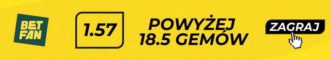 Noskova Świątek typy bukmacherskie (powyżej 18.5 gemów)