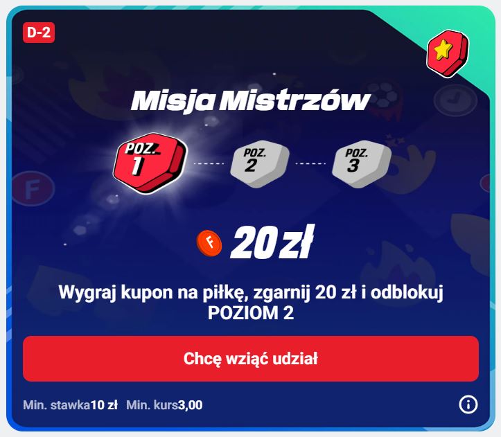 Promocja bukmacherska Liga Mistrzów 08.04 Betclic