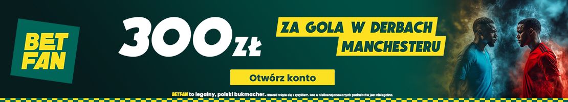 Derby Manchesteru promocja bukmacherska baner