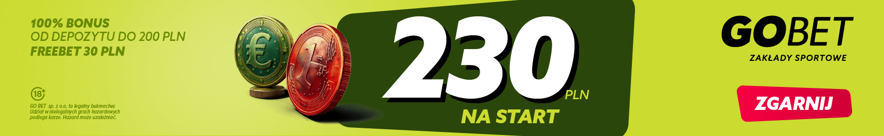 GObet bonus powitalny