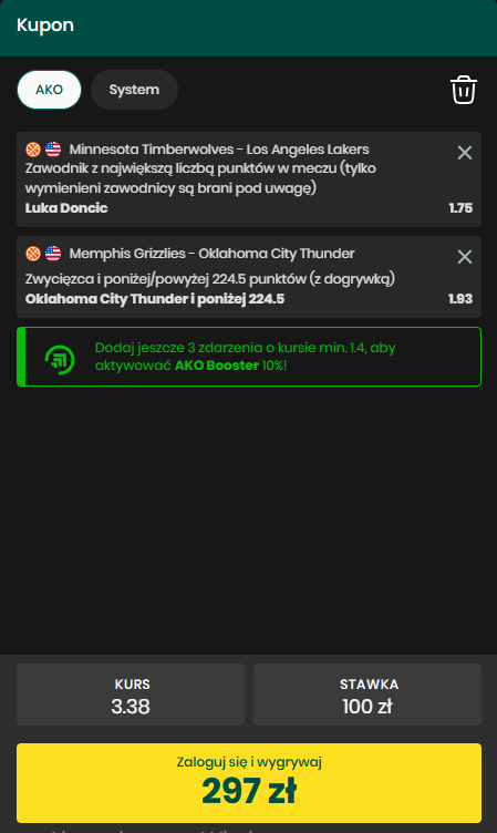 kupon ako Lakers OKC