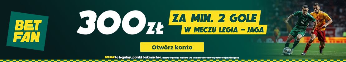 Legia Warszawa - Jagiellonia promocja bukmacherska baner