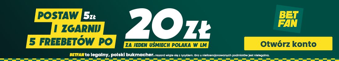 Promocja Liga Mistrzów uśmiech Polaka baner