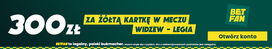 Widzew Legia promocja bukmacherska kartka