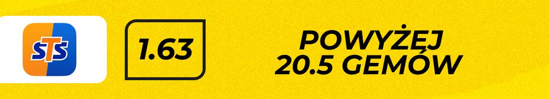 Alcaraz Musetti typy bukmacherskie (powyżej 20.5 gemów)