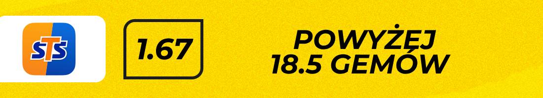 Collins Iga Świątek typy bukmacherskie (powyżej 18.5 gemów)