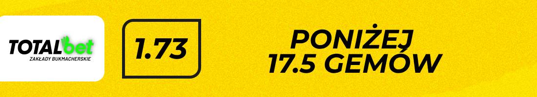 Cristian Świątek typy bukmacherskie (poniżej 17.5 gemów)