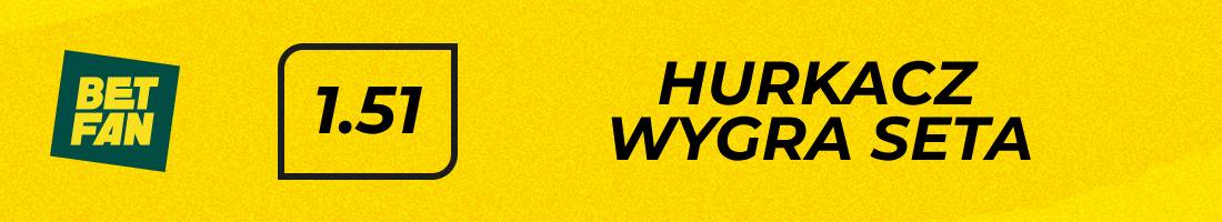 Fritz Hurkacz typy bukmacherskie (Hurkacz wygra seta)