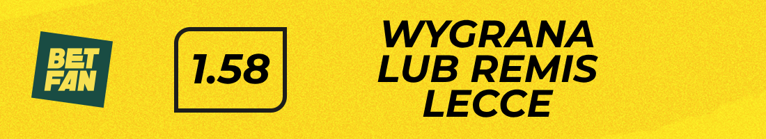 Typy bukmacherskie - wygrana lub remis Lecce Typy bukmacherskie - wygrana lub remis Lecce