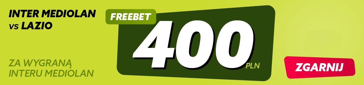 Inter - Lazio promocja bukmacherska baner