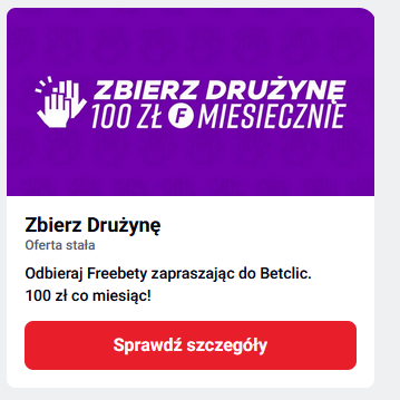 Betclic zbierz drużynę