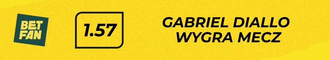 Gabriel Diallo wygra mecz typy