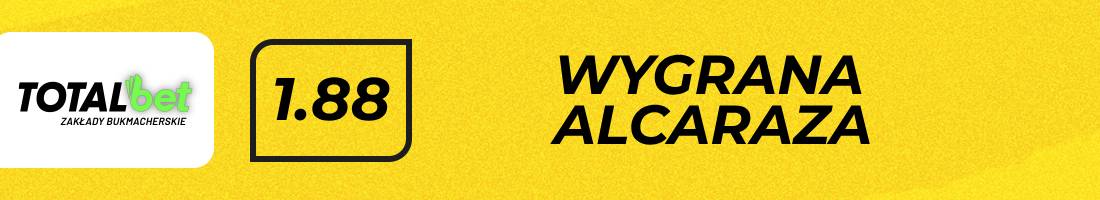 Jannik Sinner Carlos Alcaraz typy bukmacherskie (wygrana Alcaraza)