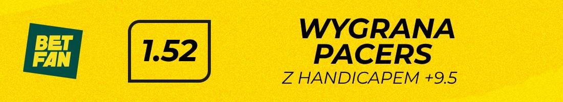 Pacers Thunder typy bukmacherskie (wygrana Pacers z handicapem +9.5)