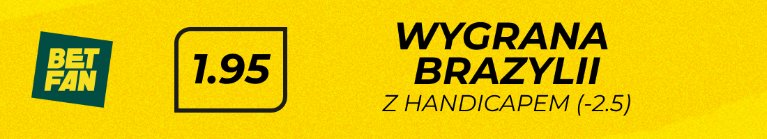 Typy bukmacherskie - wygrana Brazylii w handicapie